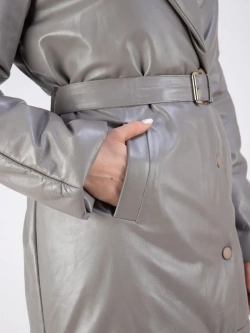 Пальто кожаное из натуральной кожи