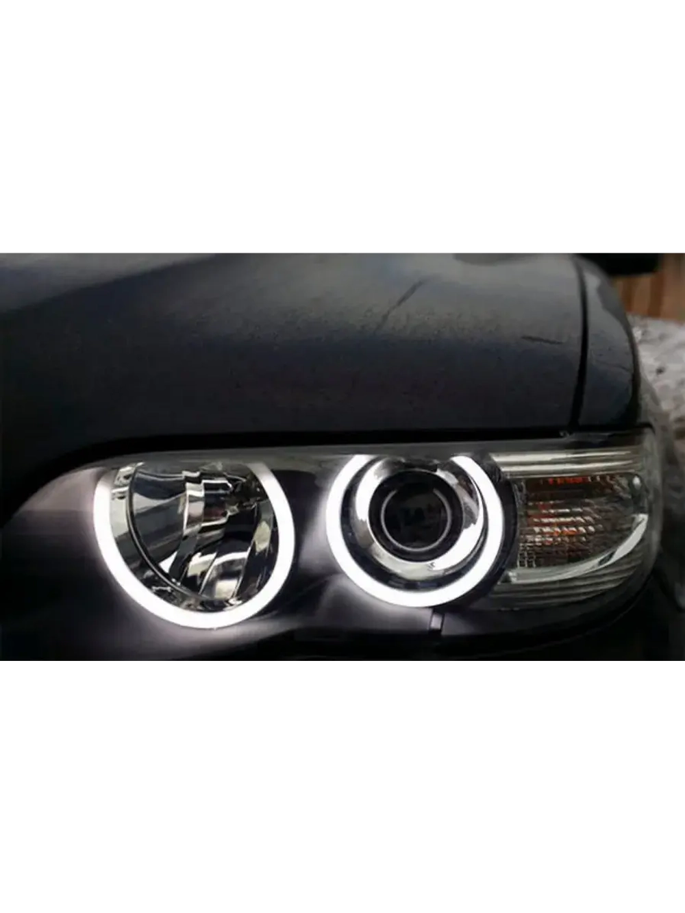 Ангельские глазки BMW X 5 E 53 ( Белые) Рест