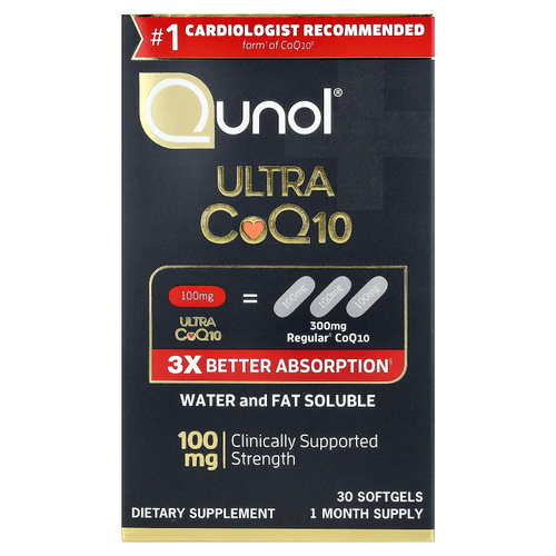 Qunol, Ultra CoQ10, 30 мягких таблеток