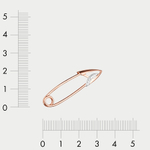 Булавка из комбинированного золота 585 пробы  (арт. 03-0622)