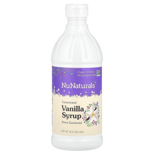 NuNaturals, Концентрированный ванильный сироп, 0,47 л (16 жидк. унц.)