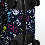 Чехол для чемодана 28", цвет чёрный/разноцветный, 10136546