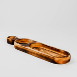 Деревянная менажница для подачи из кедра