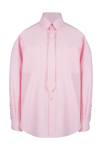 «Evi’s shirt» Базовая рубашка из плотного хлопка с галстуком.