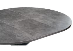 Деревянный стол Сурео 2 100(135)х100х77 камень темный / черный