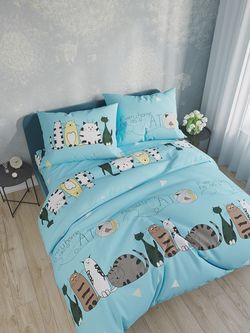 Пододеяльник Полисатин Simple House "Кити" евро на молнии 200x215 см