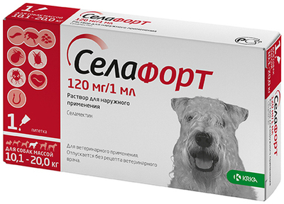 Селафорт 120мг/1мл для собак 10,1-20 кг