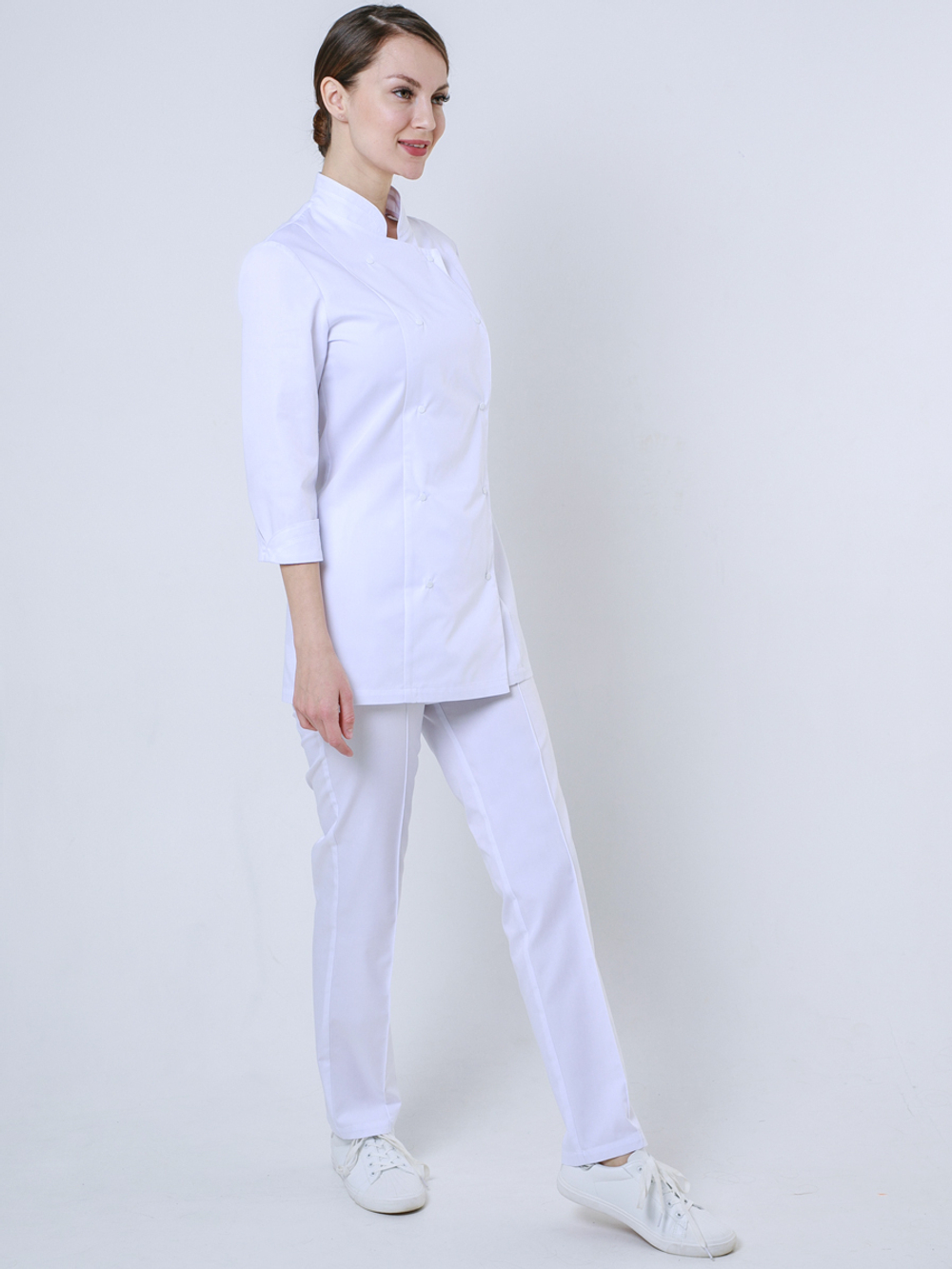 Белый китель поварской Бл-318к3/4 Клеон проф