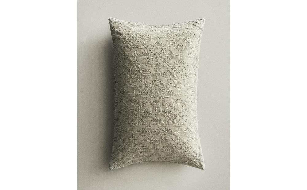 Zara Home наволочка декоративная из хлопка, зелёный, 40x60 см · 6327/008