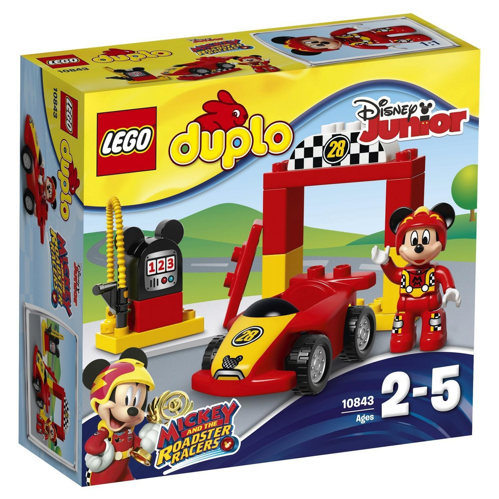 LEGO Duplo: Disney: Гоночная машина Микки 10843 — Mickey Racer — Лего Дупло