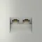Розетка компьютерная встраиваемая VOLTUM S70 двойная RJ45+RJ45 кат.6, (сталь) vls060205