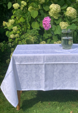 Скатерть 150x180 и 6 салфеток EmilioGatti Florida белые
