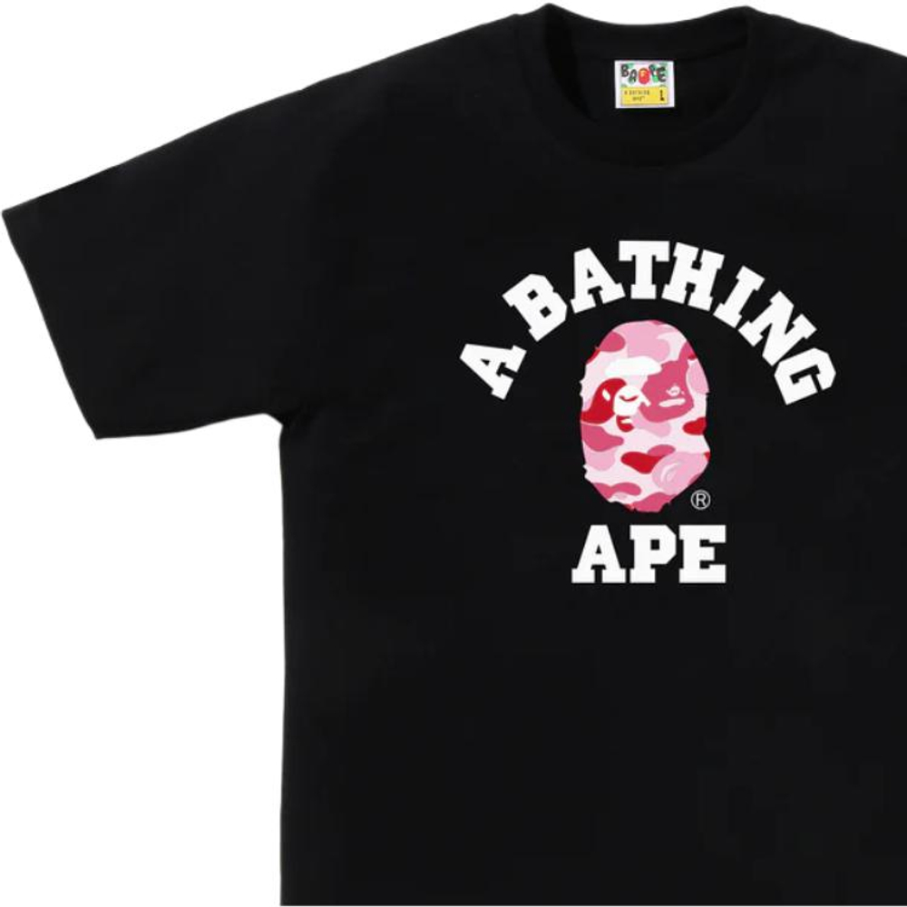 A Bathing Ape Bathing Ape Ss26 Футболка черный розовый