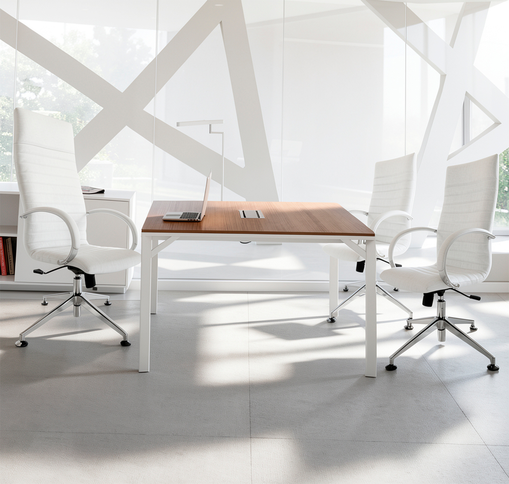 Union кресло директорское / посетительское на четырехлучье