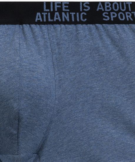 Трусы мужские боксеры (3шт), Atlantic 3MH-226, хлопок, зеленый меланж + винный меланж + голубой меланж