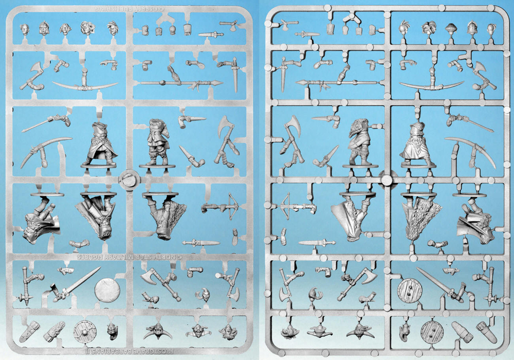 1/4 Frostgrave Barbarians II (1 литник, 5 моделей)