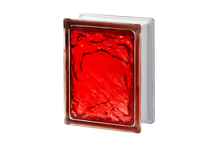 Стеклоблок Vitrablok - Империал - Айс Рубин 146x197x80