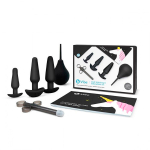 Набор в черном цвете для анальных игр b-Vibe Anal Education Set BV-012-BLK