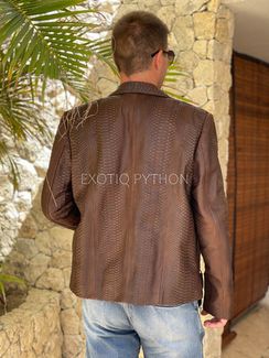 Мужская куртка из кожи питона JT-121