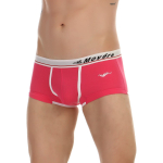 Ярко-розовые трусы-хипсы с контрастной резинкой и надписью Movere (Размер: L) (Цвет: ярко-розовый)