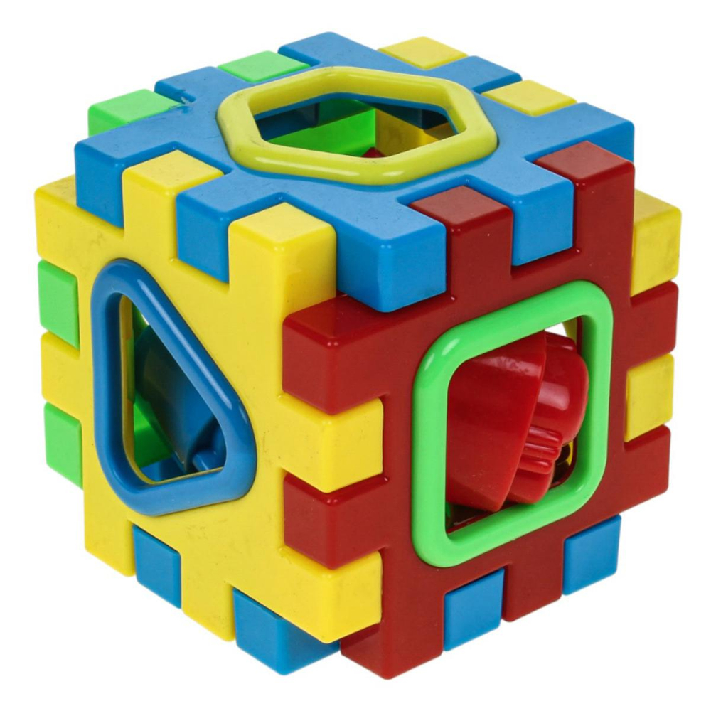 Набор геометрических фигур новый 7 (10*10*10 см) сетка