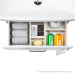 Тумба напольная IDDIS New Sena, 60 см, белая/под дерево, NSE60W2i95