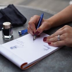 Ручка перьевая Sailor Shikiori Uchimizu Blue RT с пером F (11-0500-242) 5