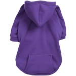 Кофта - толстовка для мелких пород собак «BRO Style», цвет фиолетовый, р 2XL (на флисе)