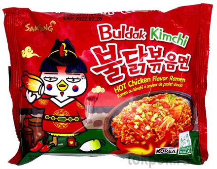Лапша со вкусом курицы и кимчи Samyang, 135 гр