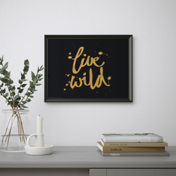 IKEA BILD  (ИКЕА БИЛД)  -  Плакат, Live wild, 40x30 см