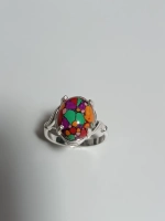 Кольцо бижутерное "Калейдоскоп весны"