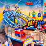 Детскй аттракцион-горка «Безумные гонки», 16 мест, 18×10×2 м