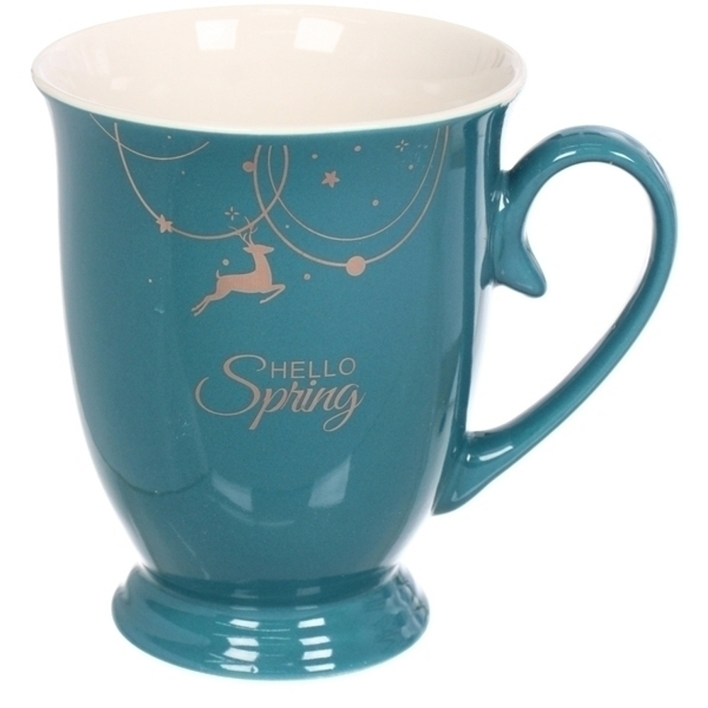 Кружка керамическая 330мл «Золотой олень», микс