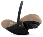 Коляска Cybex Coya Matt Black Frame Cloud G i-Size Almond Beige Plus Leaf Green с дождевиком
