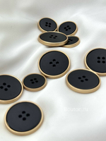 Пуговицы черные на прокол