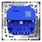 Розетка встраиваемая Voltum S70 с заземлением и защитными шторками, 16А, с USB, A+A, (шелк) VLS040404