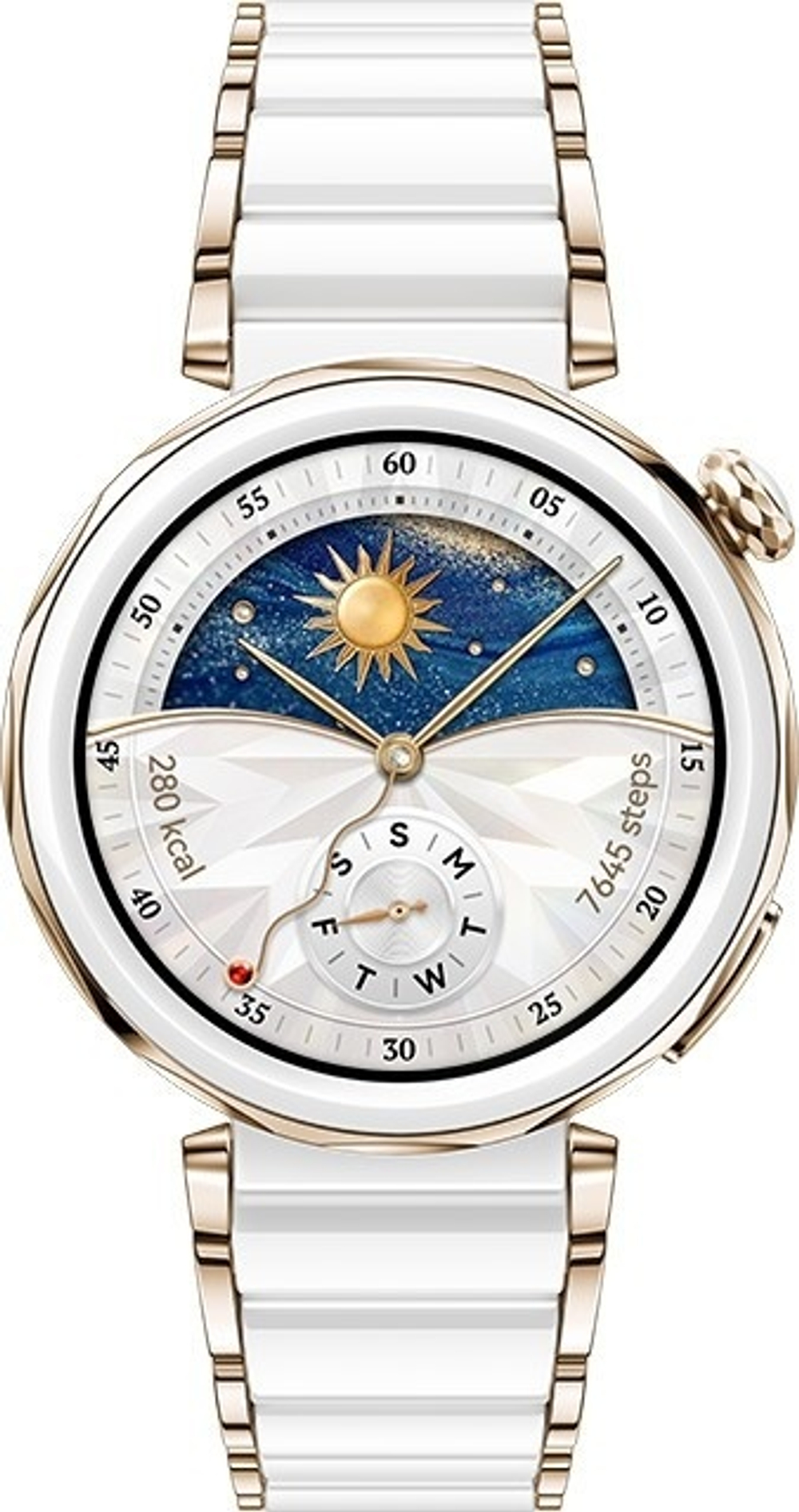 Смарт-часы Huawei Watch GT 5 Pro 42 мм золотистый-белый
