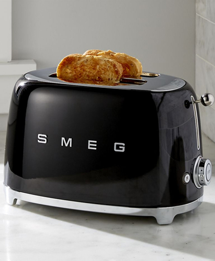 Smeg Тостер на 2 тоста, черный