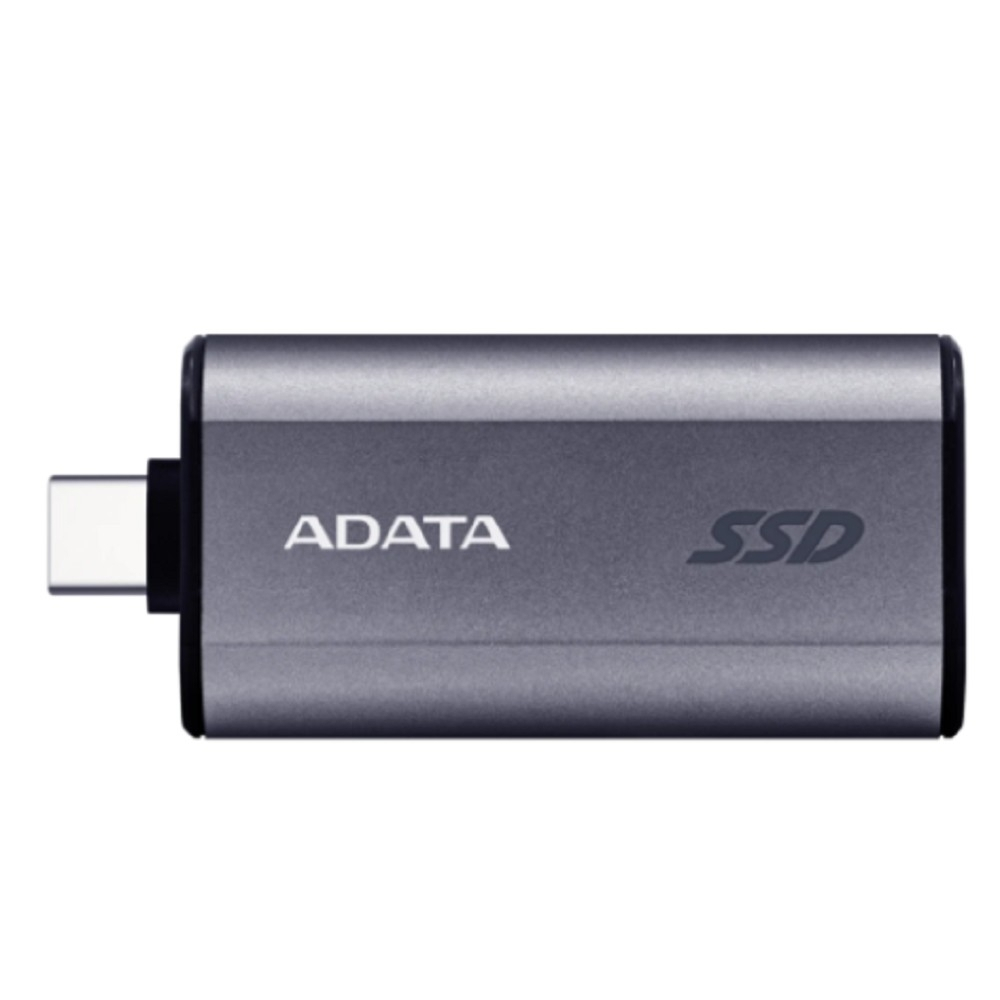Внешний SSD диск A-DATA Portable SSD 500GB A-DATA SC750, External, USB 3.2 Gen 2 Type-C, [R / W -1050 / 1000 MB / s] серый (SC750-500G-CCBK)