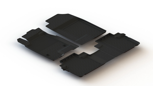 Резиновые коврики с высоким бортом для Haval M6 2021-н.в. Seintex.99728