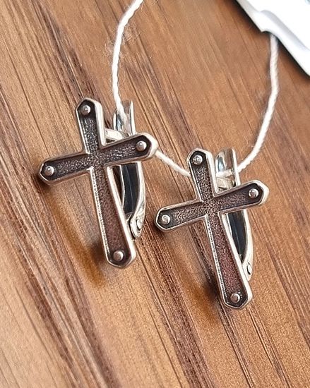 Серьги Крестики