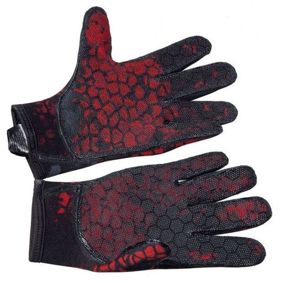 Перчатки Hydra Red Camo Yamamoto 39 с внутренним нейлоновым покрытием 1,5 мм