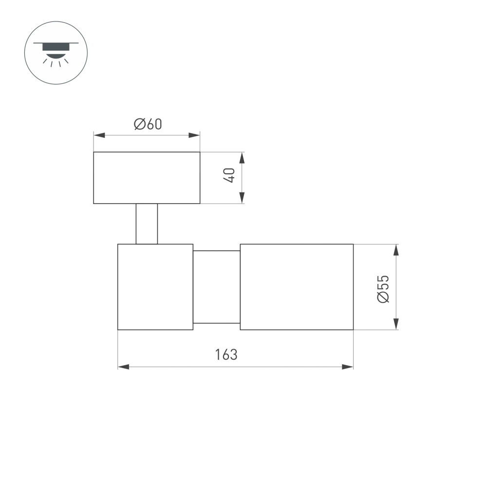 Светильник SP-ARTEMIS-SURFACE-FLAP-R55-12W Warm3000 (BK, 8-80 deg, 230V) (Arlight, IP20 Металл, 5 лет) 051793