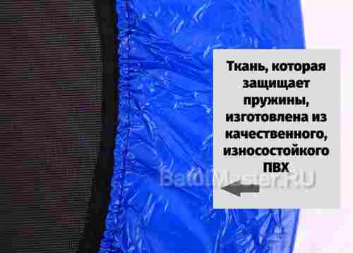 Каркасный батут, диаметр 5 фт, оранжевый