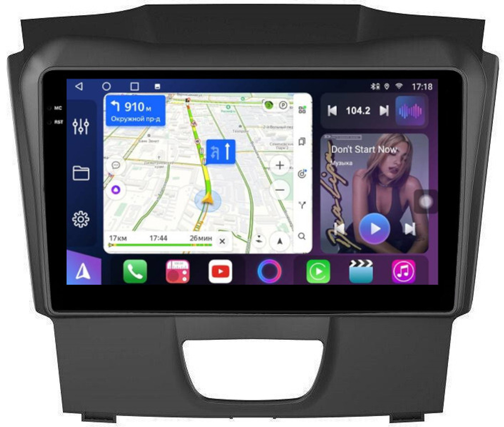 Магнитола для Chevrolet TrailBlazer 2012-2015 - FarCar 435M монитор 9.5" QLED на Android 14, TS18, CarPlay, 4G SIM-слот