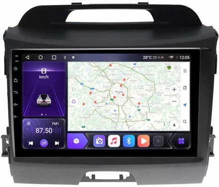 Магнитола для KIA Sportage 2010-2016 - Carmedia OL-9735 QLed, Android 13, TS20, CarPlay, SIM-слот