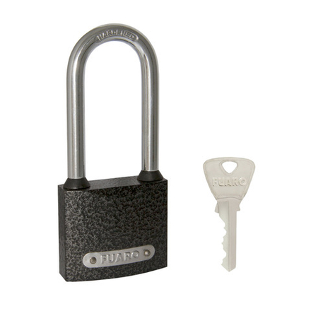 Замок навесной PL-UNI-0138-L (PL-01-38-L) 3key англ. /блистер