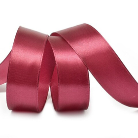 Лента атласная 25 мм. бордовая