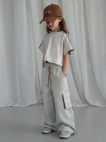 Костюм для девочки, футболка и штаны