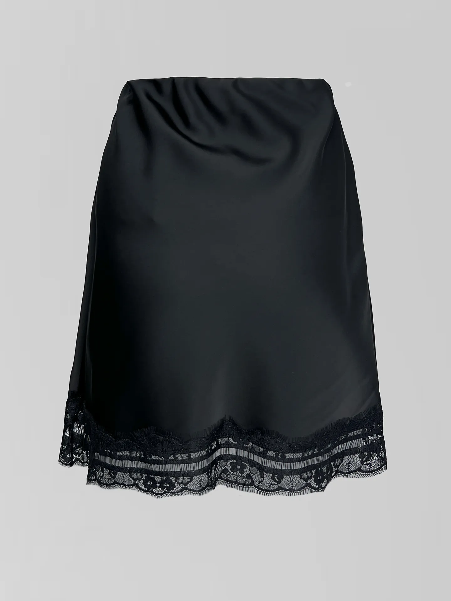 Юбка TREND ICON 312 короткая на резинке с кружевом снизу